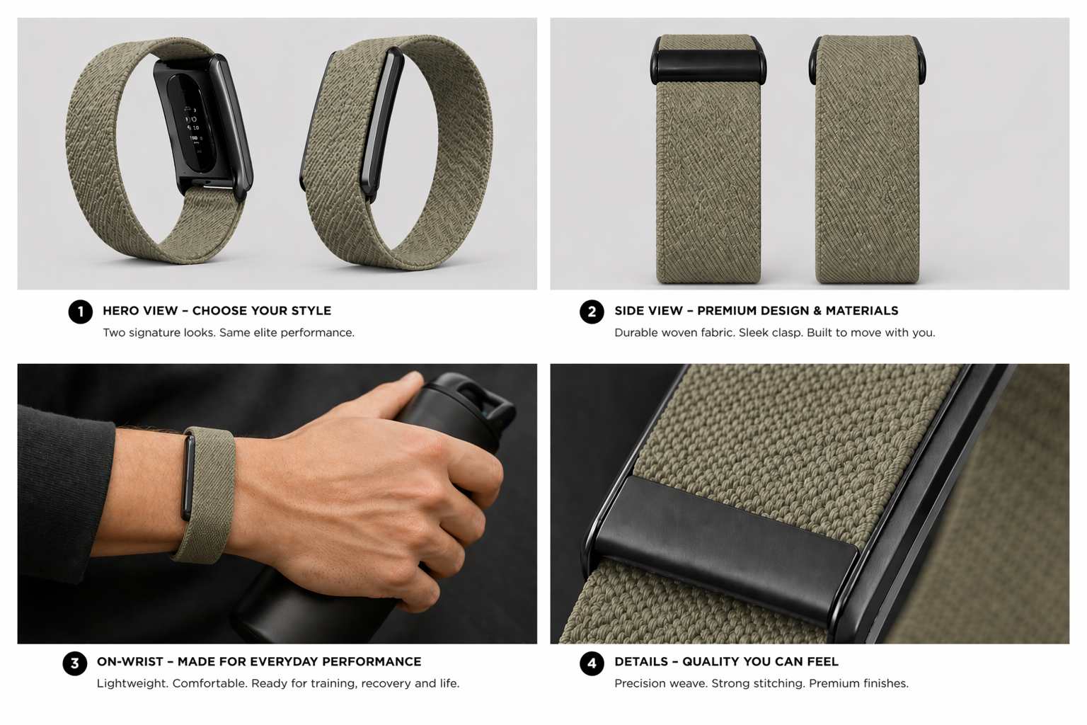 fiil Whoop Band - Army Green