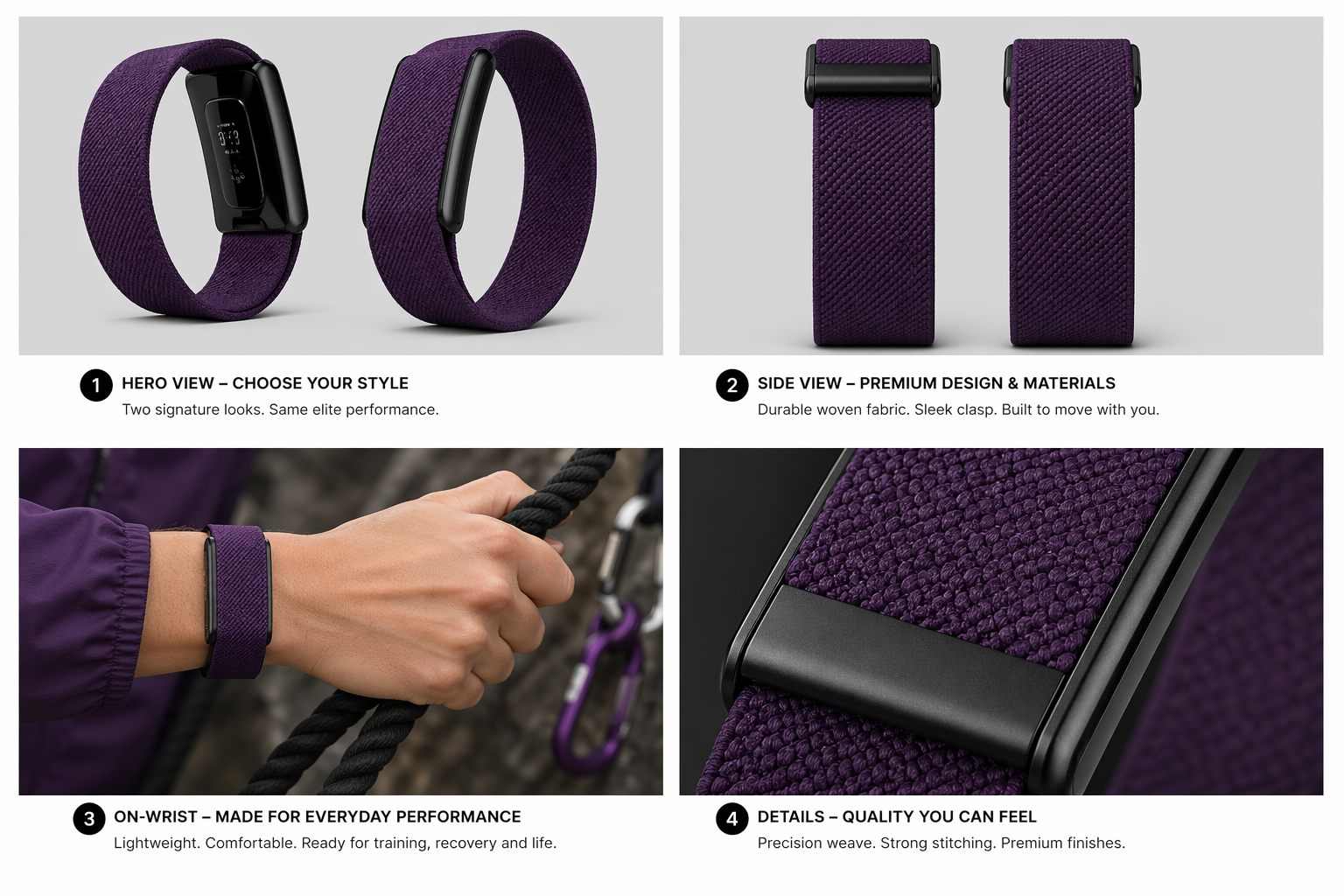 fiil Whoop Band - Dark Purple