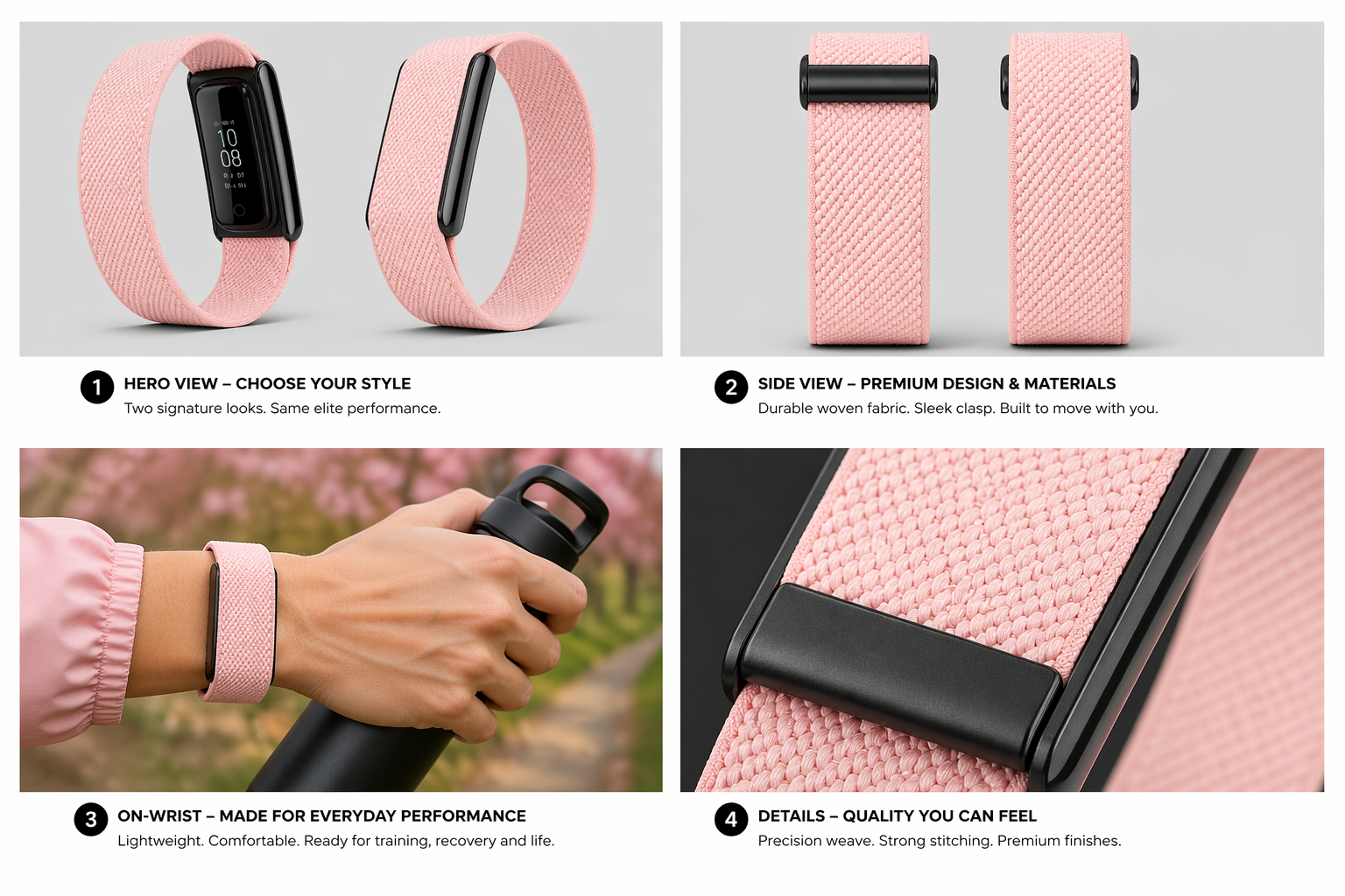 fiil Whoop Band - Light Pink
